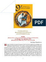 Documento - Celebración Noveno Centenario Carta Caritatis 2019 - Monasterio de Las Huelgas Cisterciense