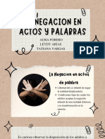 La Negacion en Actos y Palabras PDF