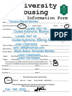 Tenant Information Form PDF