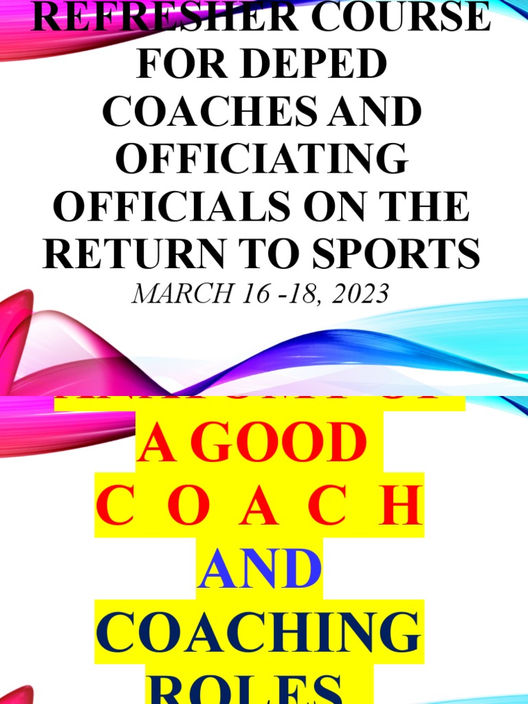 Anatomy of Effective Coaching Roles | PDF | Psychology | Cognition