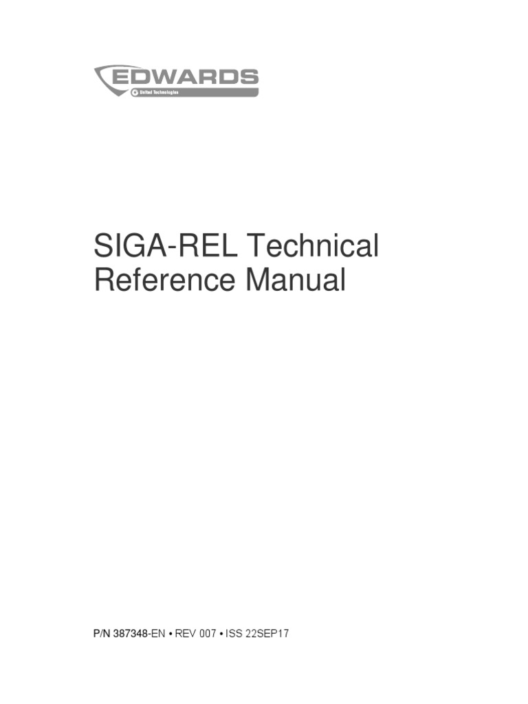 387348EN R007 SIGAREL Technical Reference Manual PDF PDF Fire