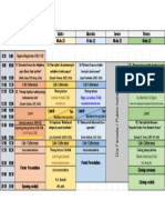 Schedule of the 2022 International Symposium on Neuroscience