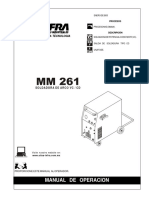 MM 261 Manual de Operacion Soldadora de Arco VC - CD El Poder de La Alta Tecnologia Proporcione Este Manual Al Operador. Procesos Descripción PDF
