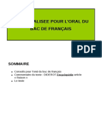 Conseils Pour L'oral de Français