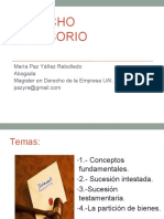 Derecho Sucesorio: María Paz Yáñez Rebolledo Abogada Magister en Derecho de La Empresa UAI