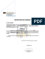 Certificado de Trabajo - Tornero Endher PDF