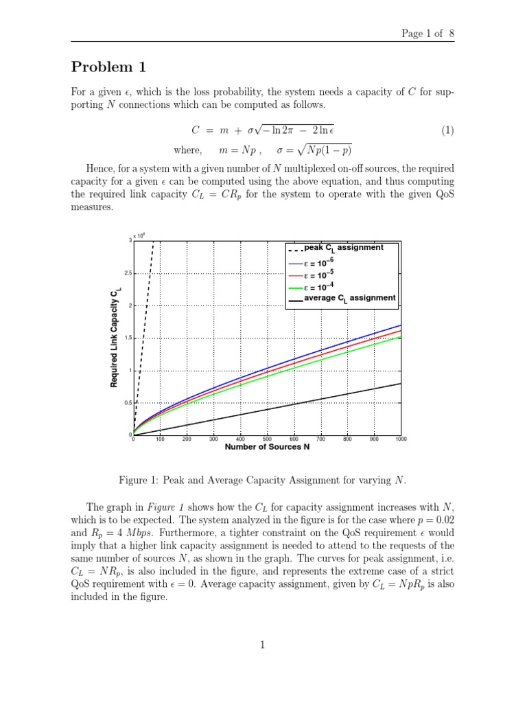 Required Link Capacity for QoS Systems | PDF | Statistical Theory ...