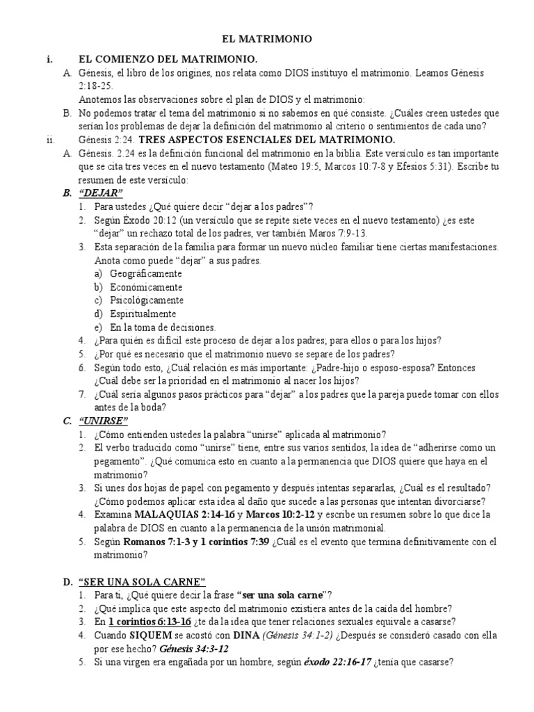El Matrimonio en La Vida Cristiana | PDF | Amor | Matrimonio