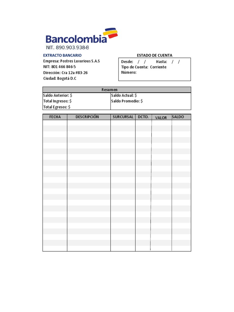 Extracto Bancario | PDF | Finanzas y dinero, image size:768x1024