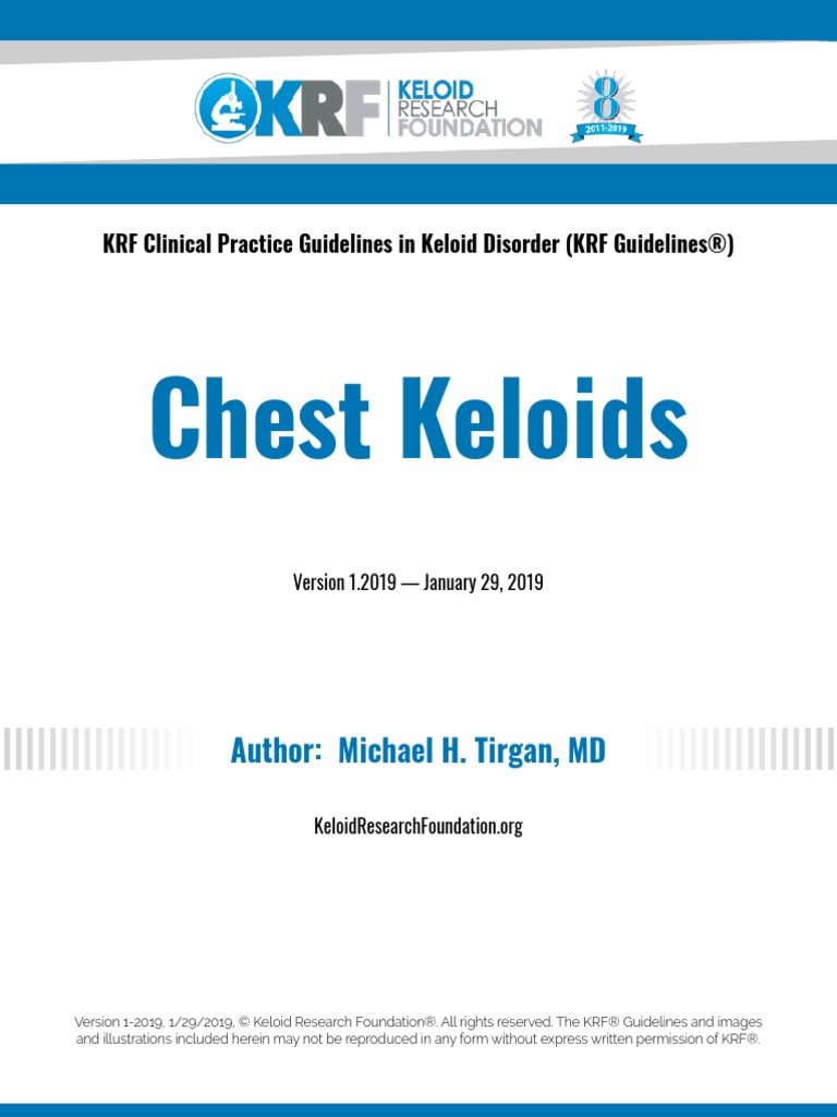 KRF Guideline Chest Keloids PDF Surgery Doctor Of Medicine