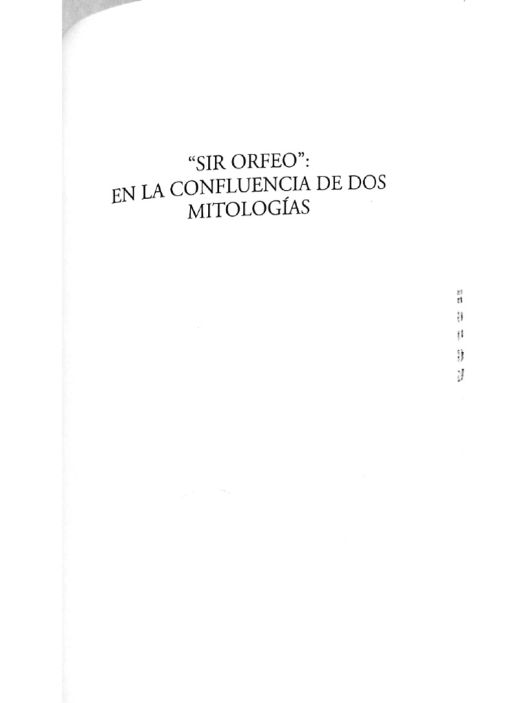 Sir Orfeo | PDF