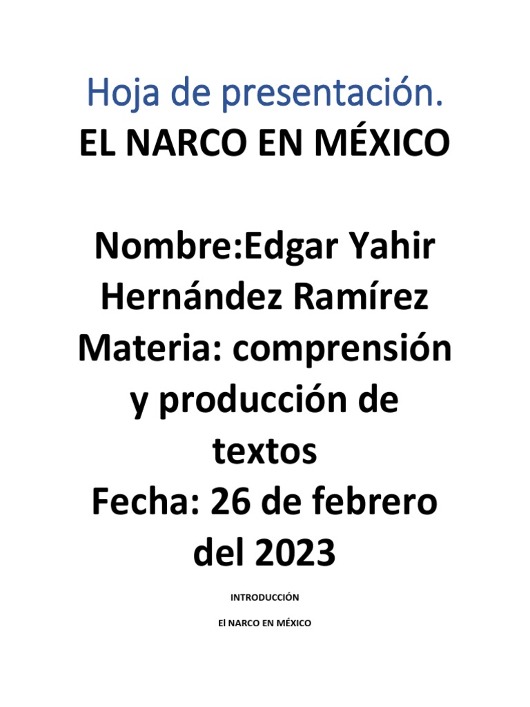Narcotráfico y cárteles en México | PDF | Cartel de Sinaloa | Comercio ...