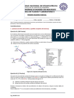 Mecánica de fluidos y laboratorio II: Primer examen parcial UNH