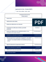 Cronograma de Fin de Ciclo 202371 PDF