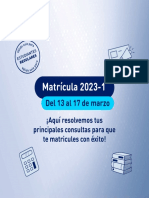 Preguntas Fijas - Matrícula 2023-1