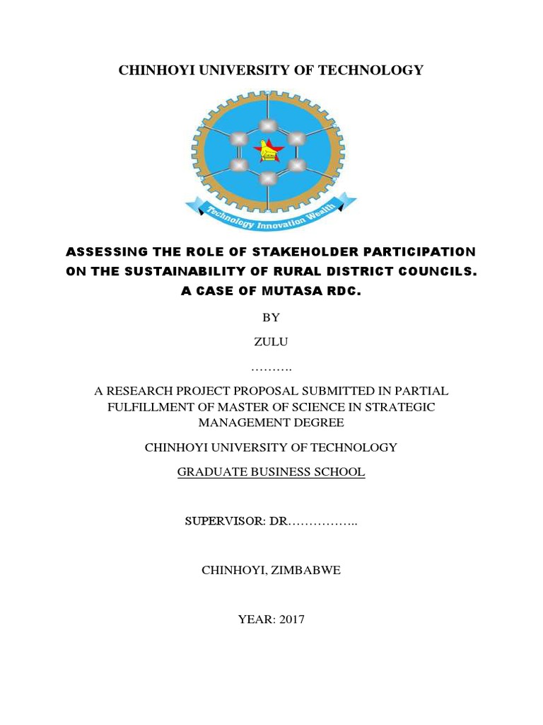 Stakeholder Role in Mutasa RDC Sustainability | PDF | Validity ...