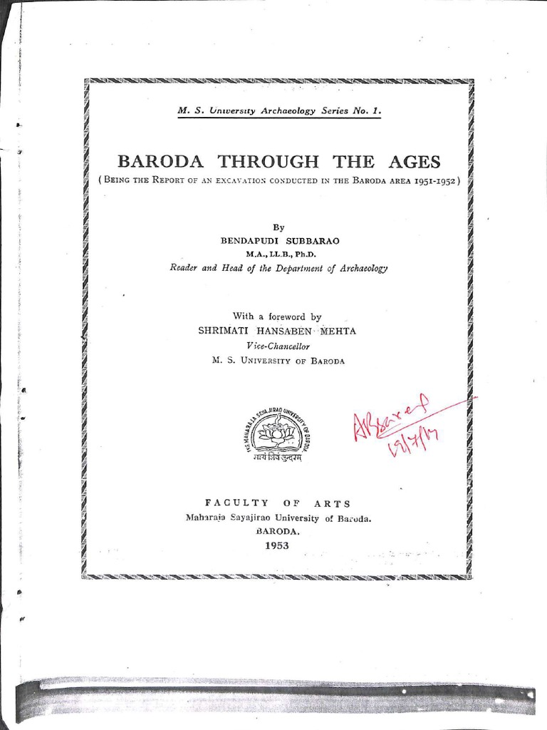 BARODA THROUGH THE AGES BY B. SUBBARAO .pdf PDF