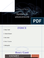 Aportes A La Administración de Henry Gantt