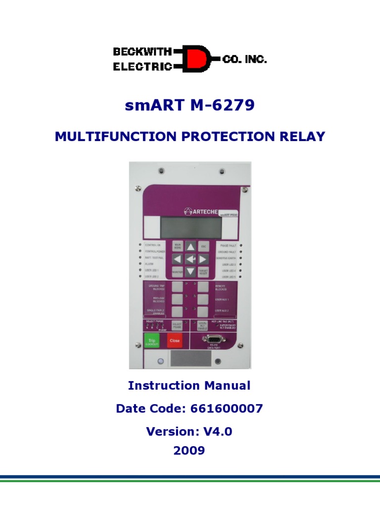 smART M-6279 Relay Manual | PDF | Electrical Engineering | Electronics