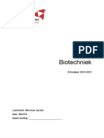 Cursus Biotechniek 3biot - Ingevuld PDF