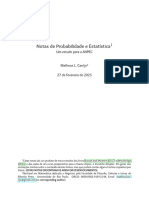 Notas de Probabilidade e Estatística para ANPEC