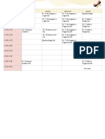 Horario para Imprimir PDF Color