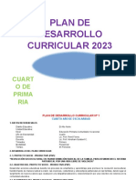 Plan curricular de cuarto primaria 2023