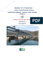 Approved Oandm Manual of Dakpatthar Barrage Ujvnl 20 04 2021 PDF