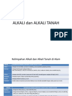 ALKALI Dan ALKALI TANAH