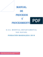 Manual de Procesos y Procediientos