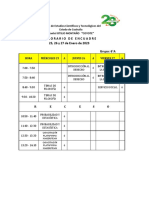 Horario. Encuadre. 6°A