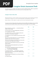 Caregiver Burden Scale Assessment | PDF | Caregiver | Health Sciences