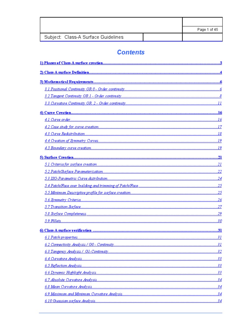 Class A | PDF | Curvature | Curve
