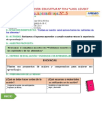 SESION DE APRENDIZAJE SEMANA 23 DIA 5 - EVALUACION DE LA EDAdocx