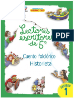 LECTORES - Y - ESCRITORES - 5to - Cuento Folclórico e Historieta