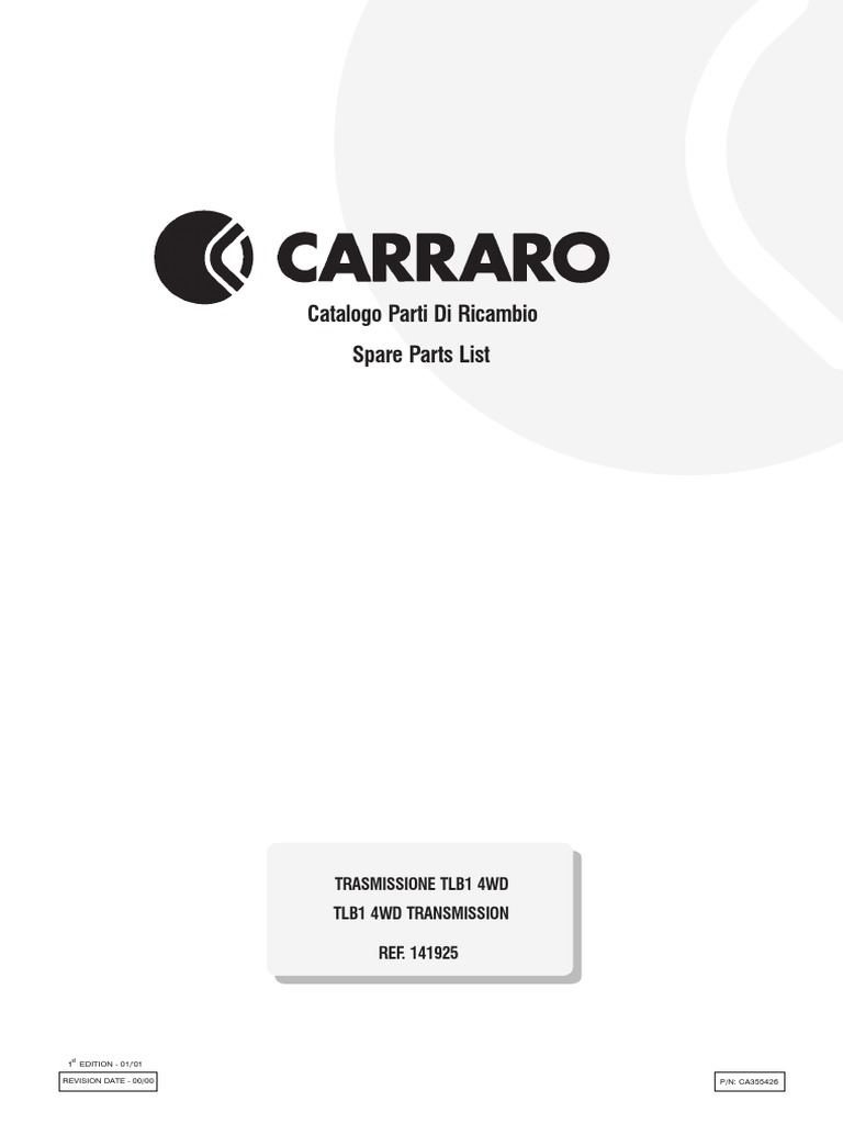 Carraro PDF | PDF | Distributor | Mechanical Engineering