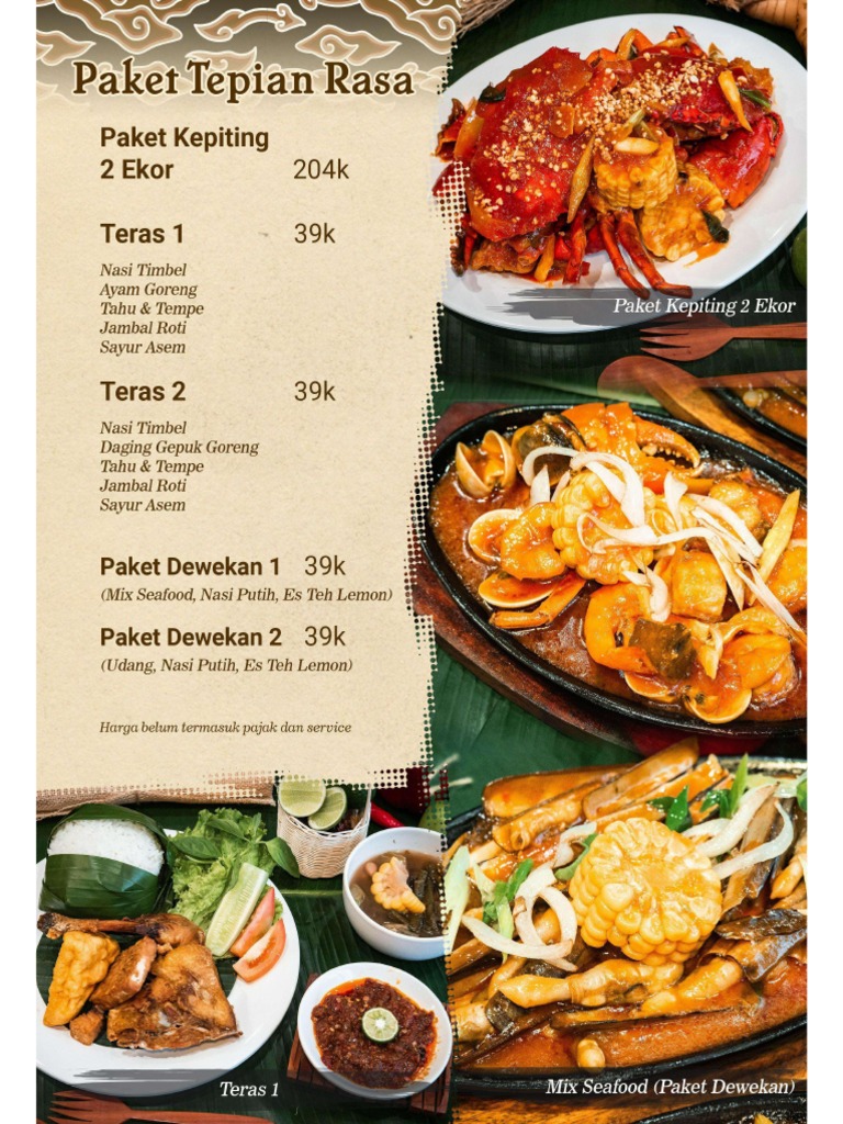 Menu Tepian Rasa | PDF