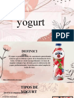 Presentación de YOGURT