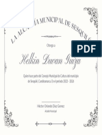 White Minimalist Certificate PDF