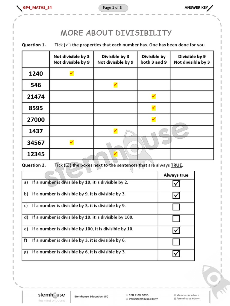 2223 GP4 Maths 34 Homework Key Done PDF | PDF