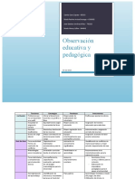 Actividad 6 - Observacion Educativa - Cuadro de Observacion