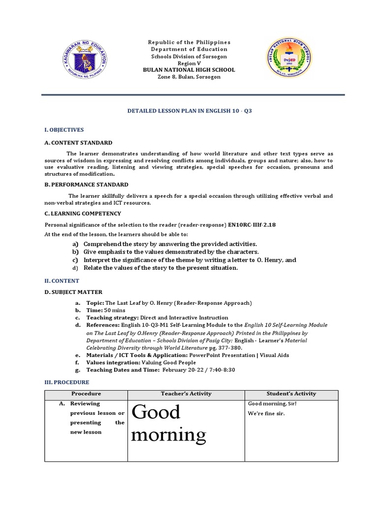 dlp-english-10-reader-response-approach-download-free-pdf