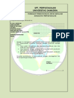 Formulir Permohonan Anggota Pustaka