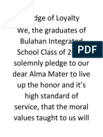 Pledge of Loyalty