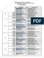 Jadwal Perkuliahan Semester Ganjil Tahun Ajaran 2021-2022