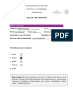 Guia de Observacion, Caso Psicopedagogico PDF