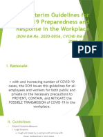 Interim Guidelines For COVID-19 Preparedness and Response in