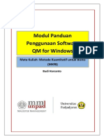 Abstrak Modul Panduan Penggunaan Software QM