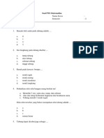 Soal PTS Matematika Kelas 6 Semester 2