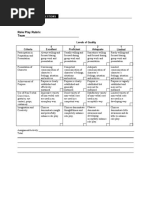 Roleplay Rubric